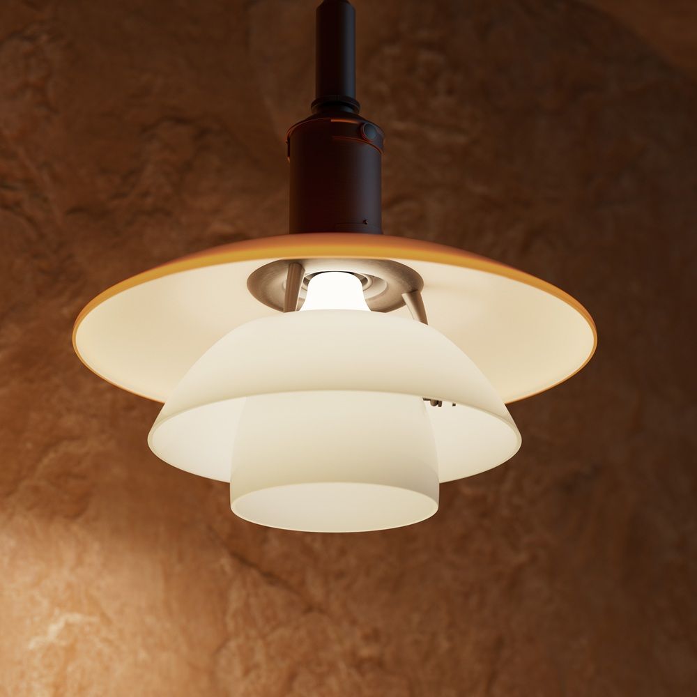PH 3/3 Pendelleuchte CENTENARY EDITION Amber/Opal White Louis Poulsen