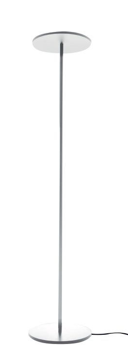 Weiße Artemide Stehleuchte Athena Integralis: Modernes Design mit runder Basis und Leuchtfläche.