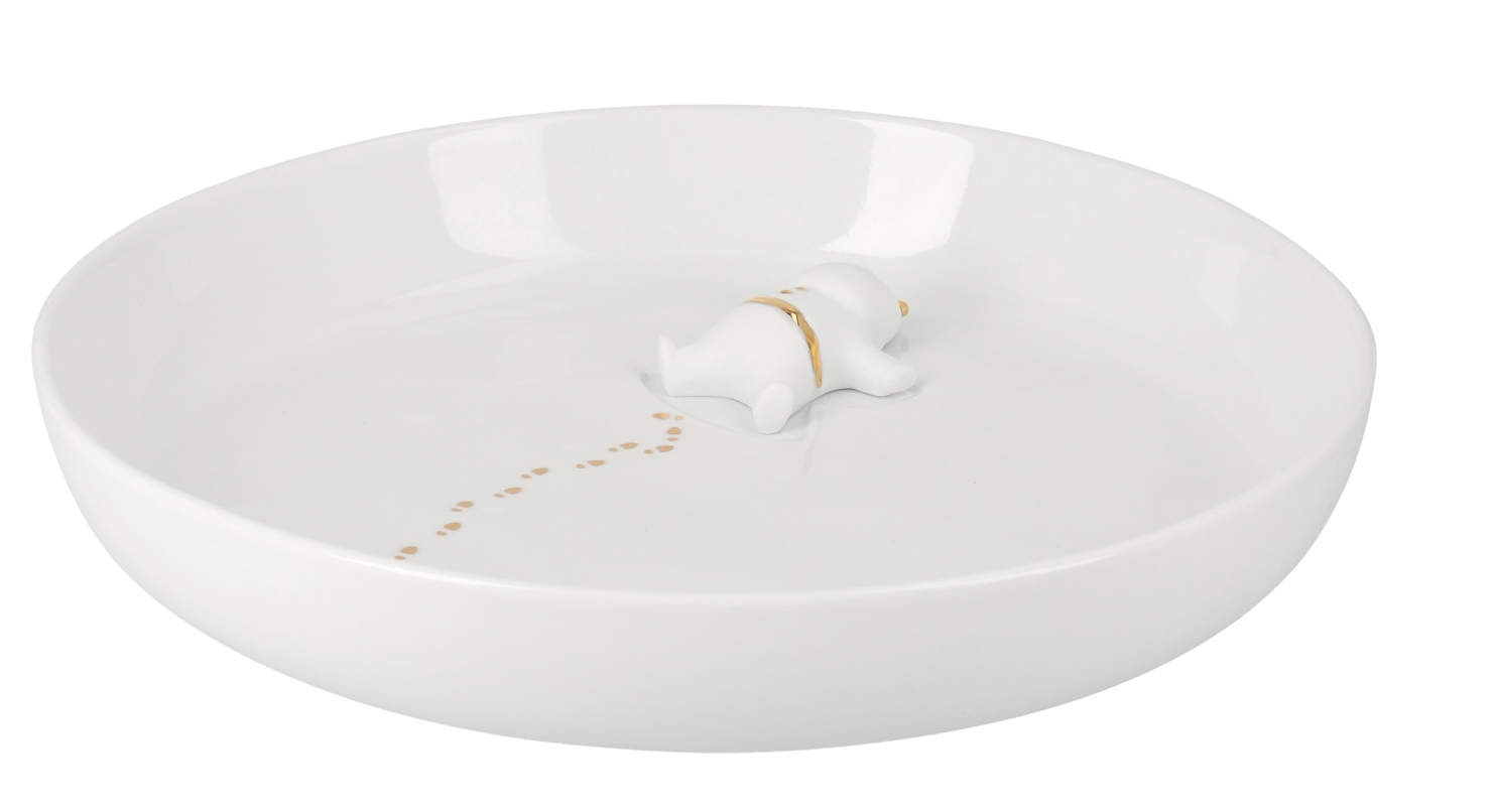 Schale Santas Schneeengel Räder