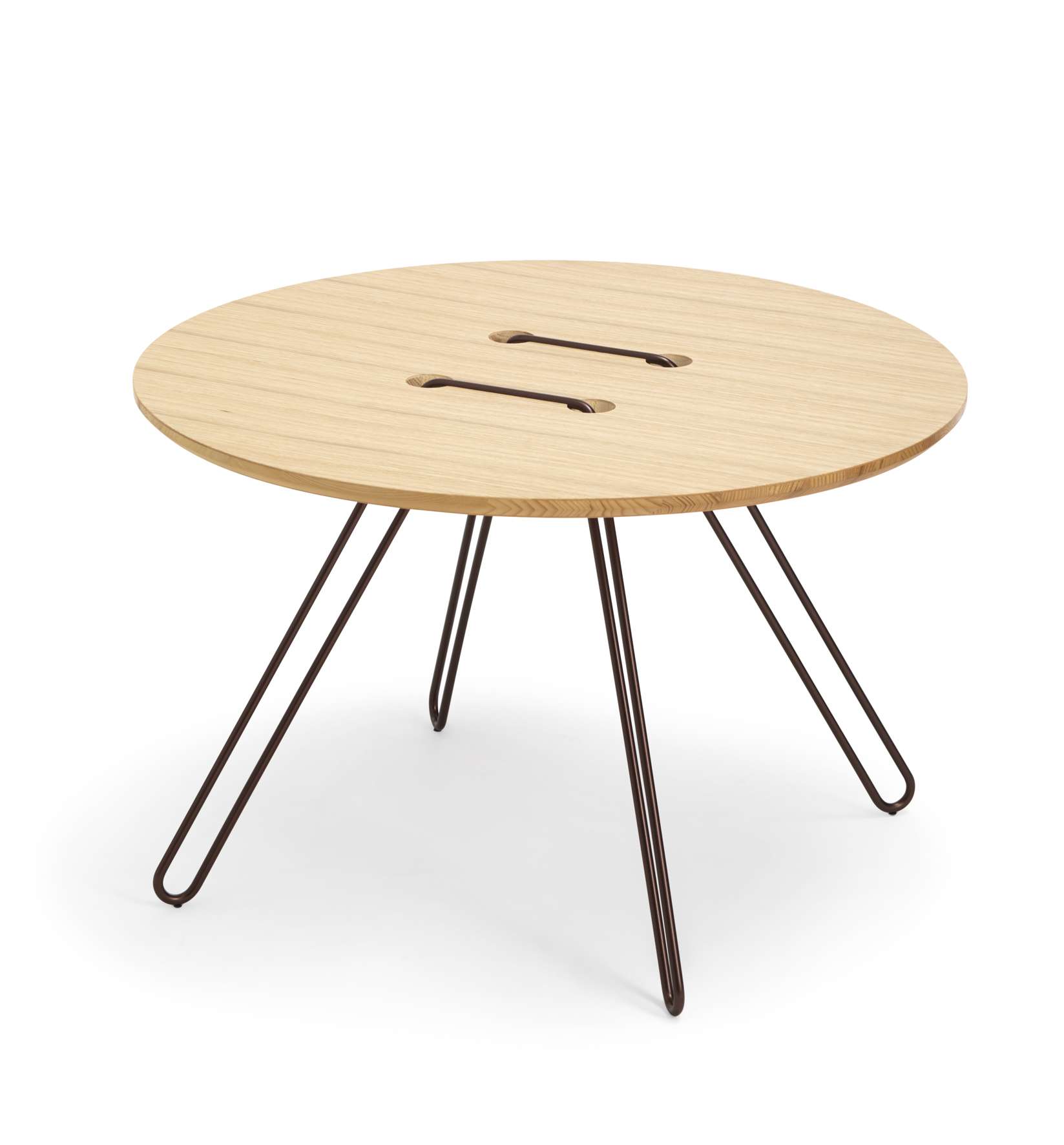 Twine Couchtisch Gestell bronzefarben / Tischplatte Eiche natur Casamania Horm