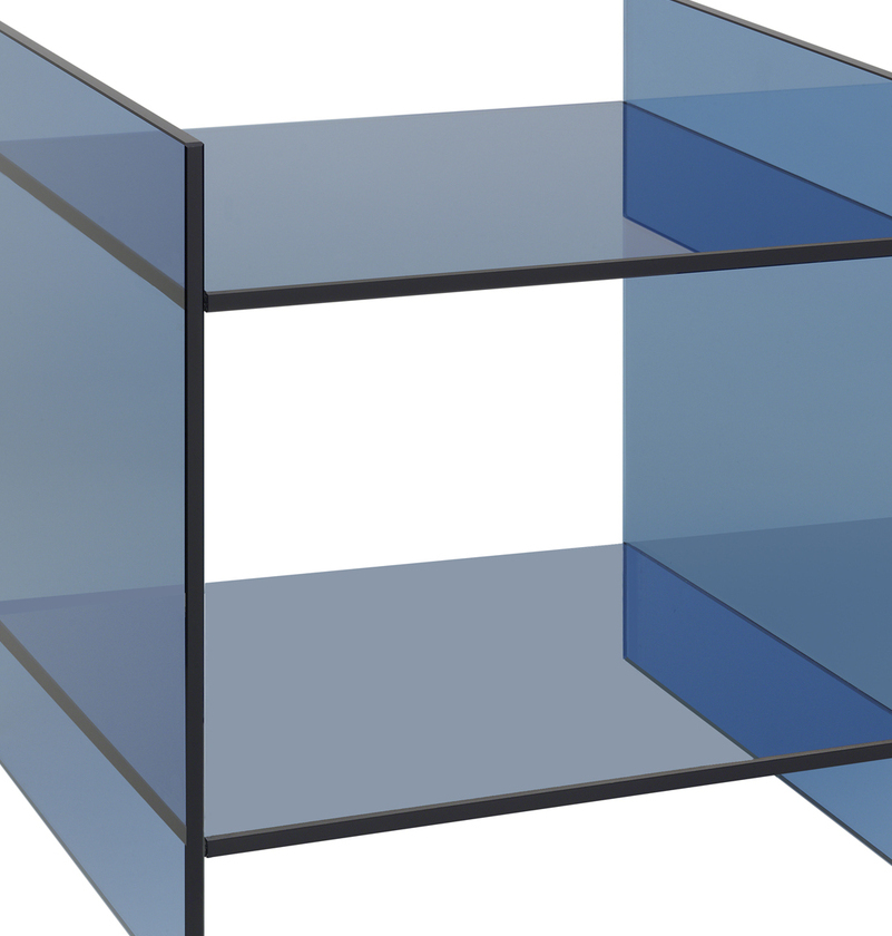 CT07 Drei Beistelltisch dunkelblau e15