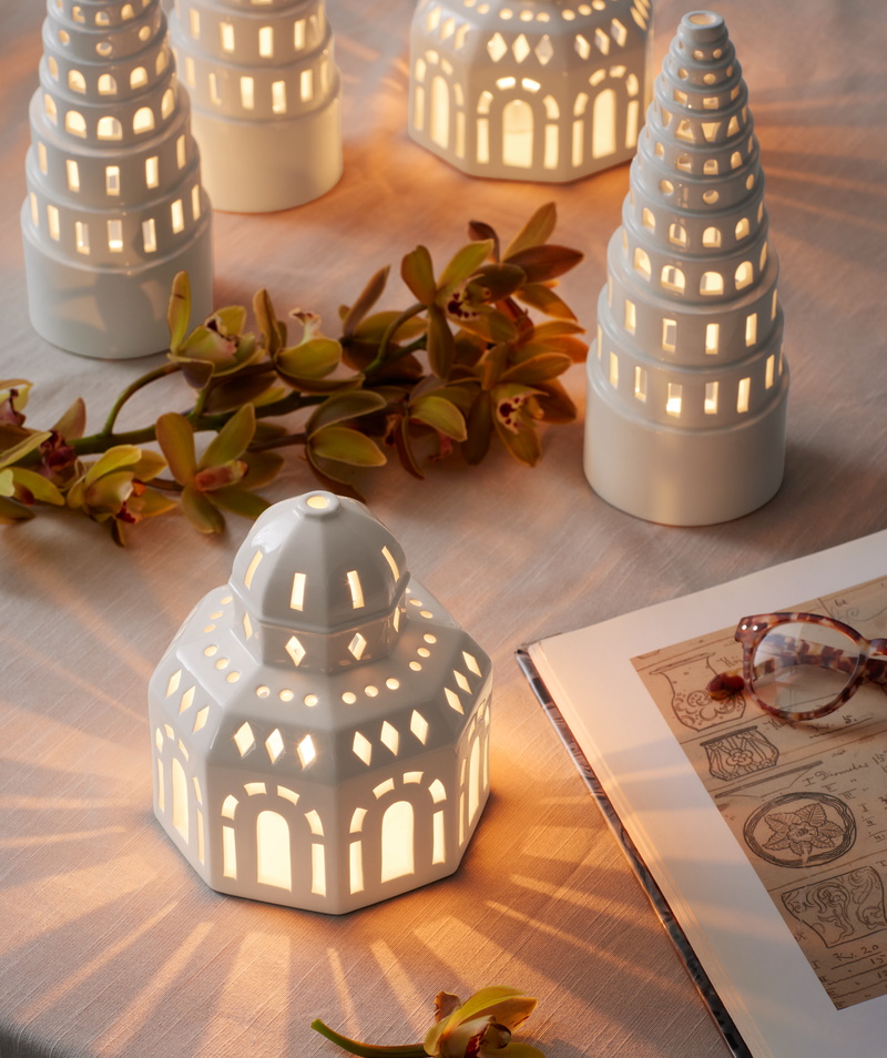 Urbania Lichthaus Glassalen H 14,5 cm Kähler EINZELSTÜCK