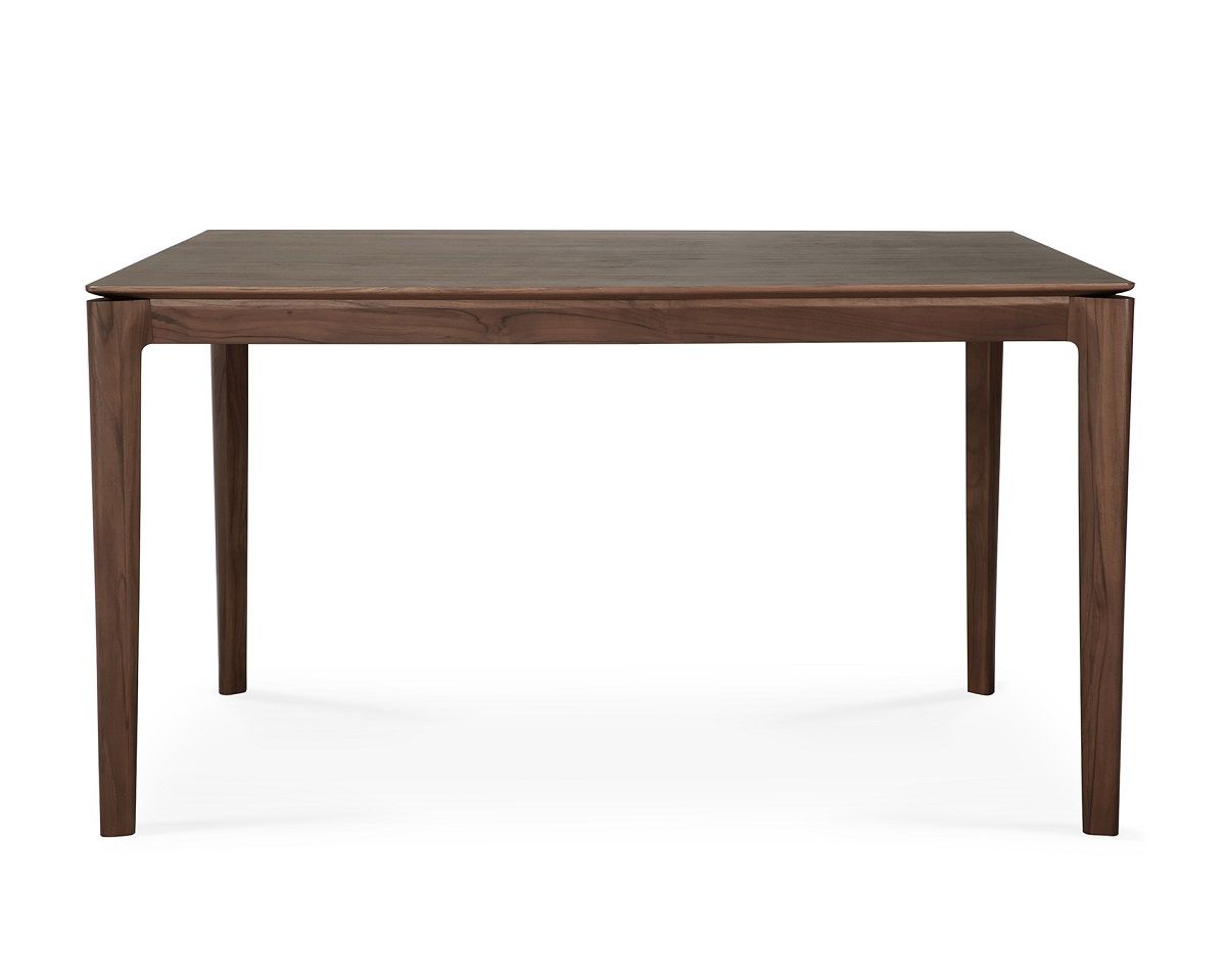 Bok Tisch von Ethnicraft, rechteckig, Teakholz dunkelbraun, Esstisch für Esszimmer und Küche.