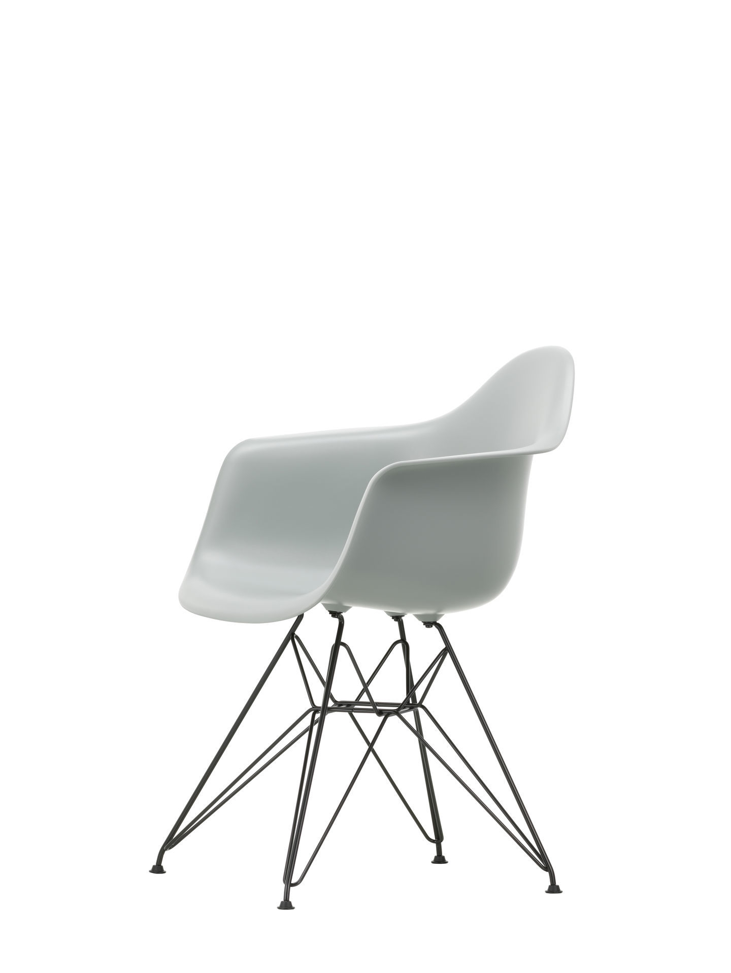 Eames Plastic Arm Chair DAR Stuhl Vitra Schwarz - Hellgrau