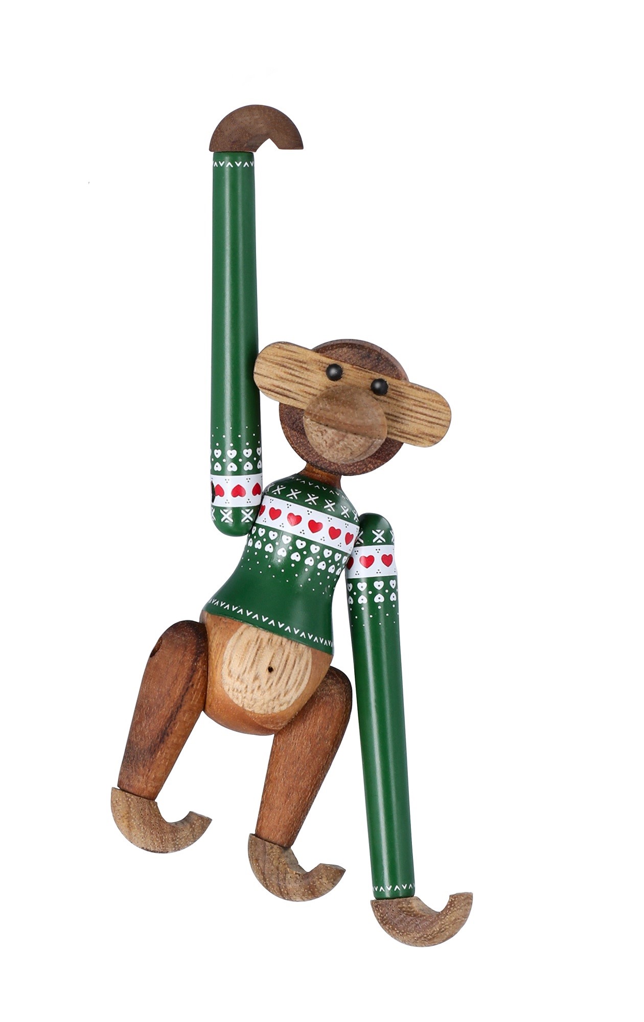 Christmas Jumper Affe 2025 mini grüner Holzfigur Kay Bojesen