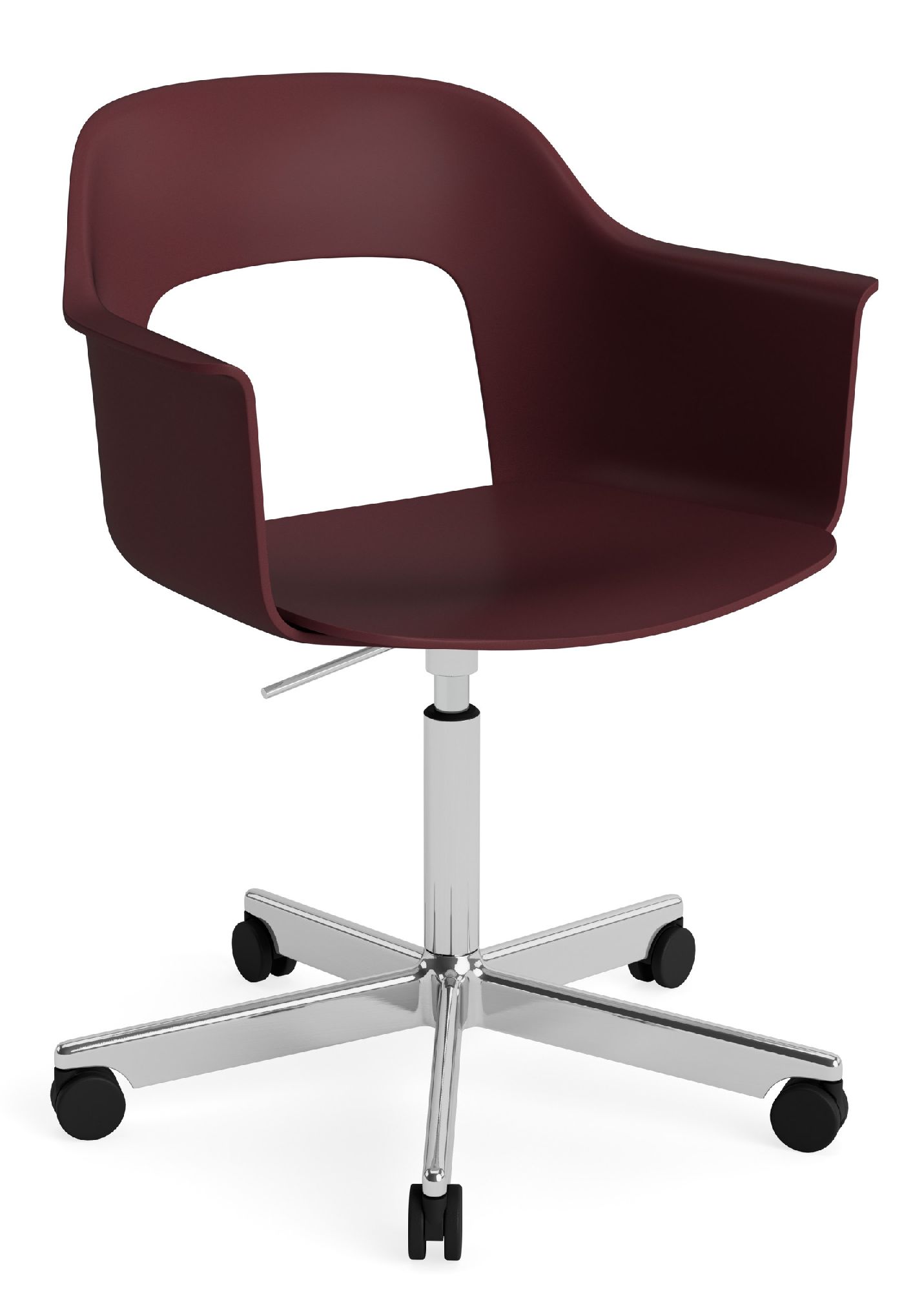 Layout Armchair 241 Armlehnstuhl 5-Sternfuß Drehmechanismus mit Gasfeder Hay