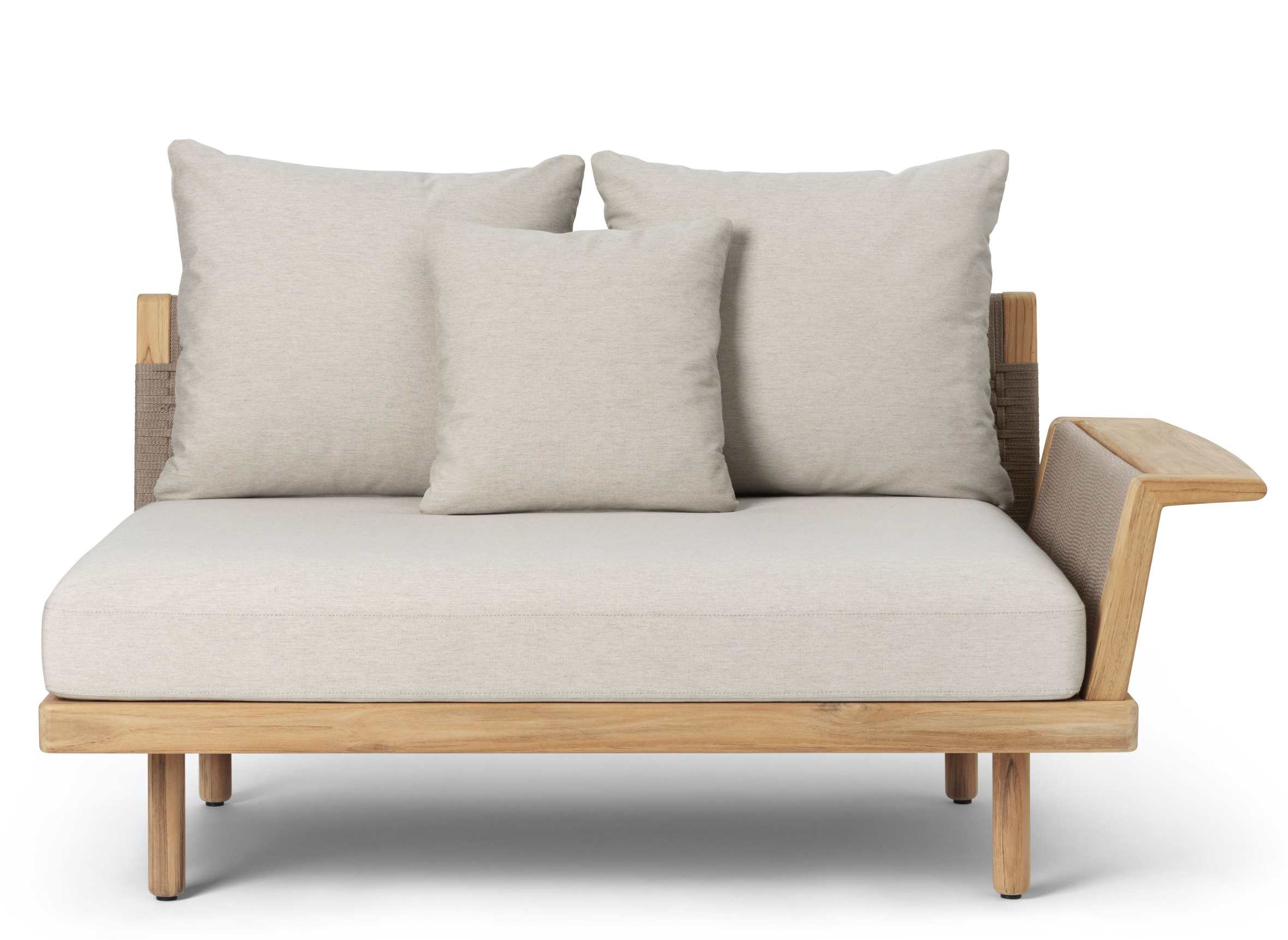 E510 Embrace Sofa Modul mit Armlehne von Carl Hansen & Søn für den Außenbereich.