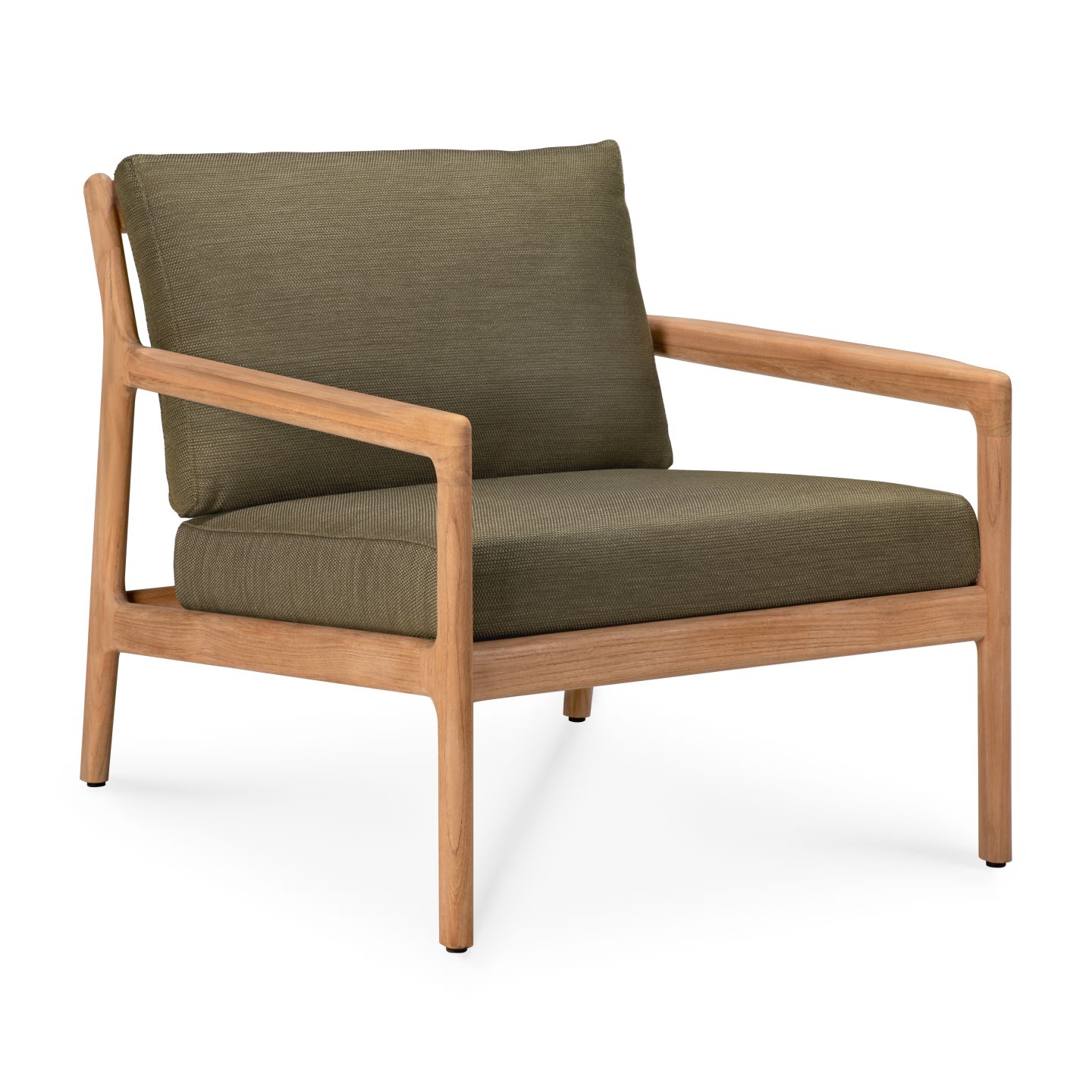 Jack Outdoor Loungesessel Teak grüner Stoff Ethnicraft
