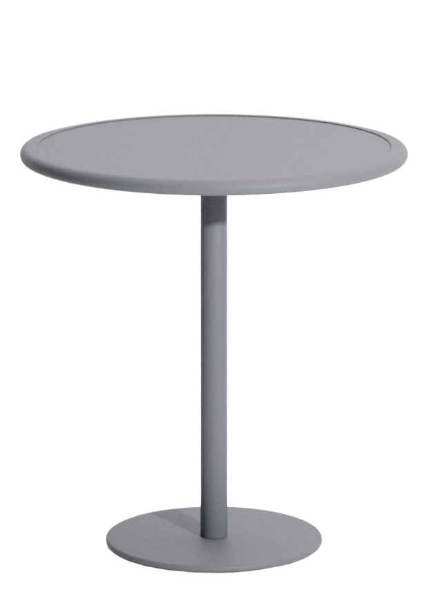 Week-End Bistro Table Round Bistrotisch rund Petite Friture Steingrau (Stone grey)