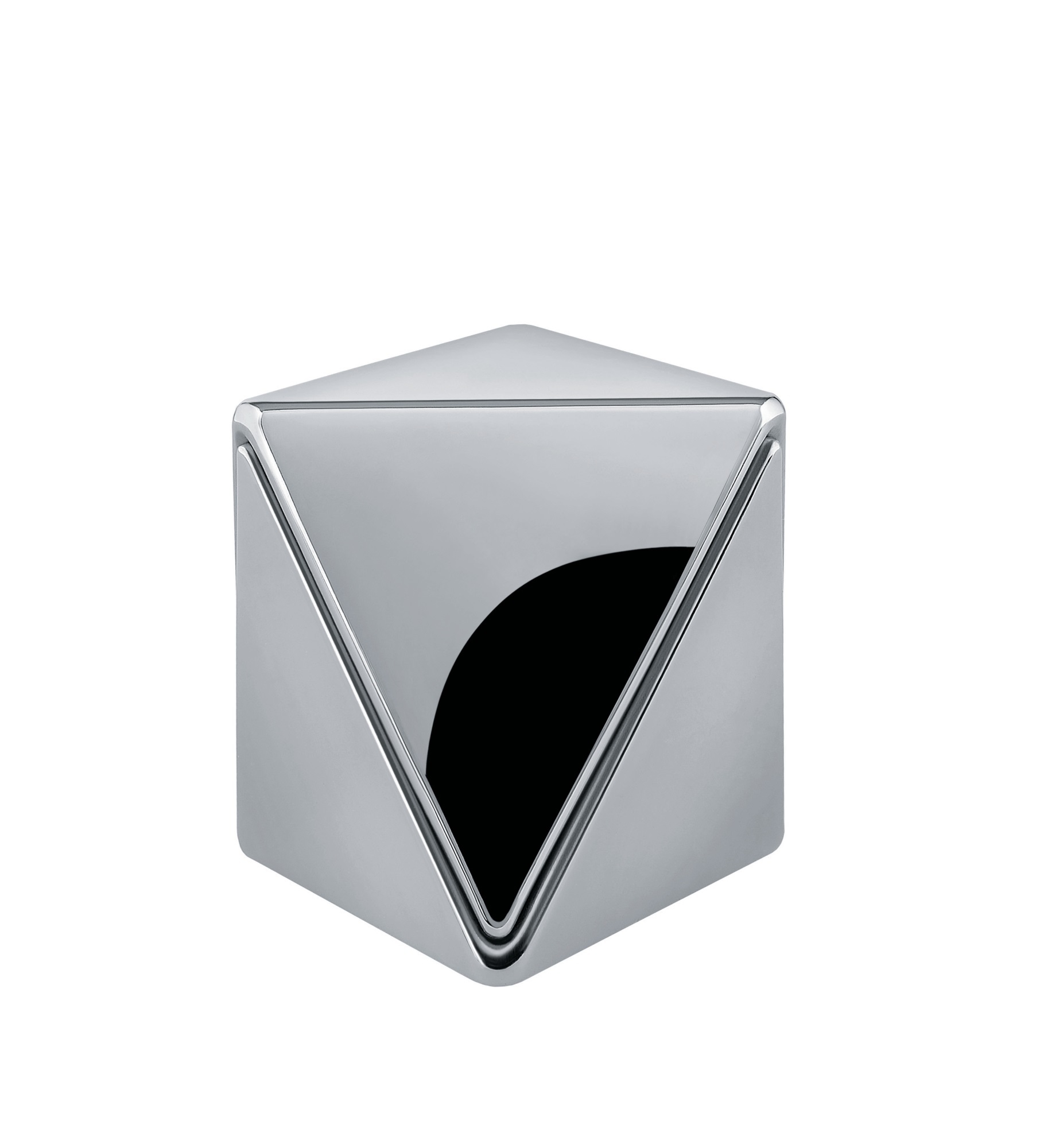 Alessi Eierbecher AGO01 Roost aus glänzendem Edelstahl, modernes Design für Frühstückseier.