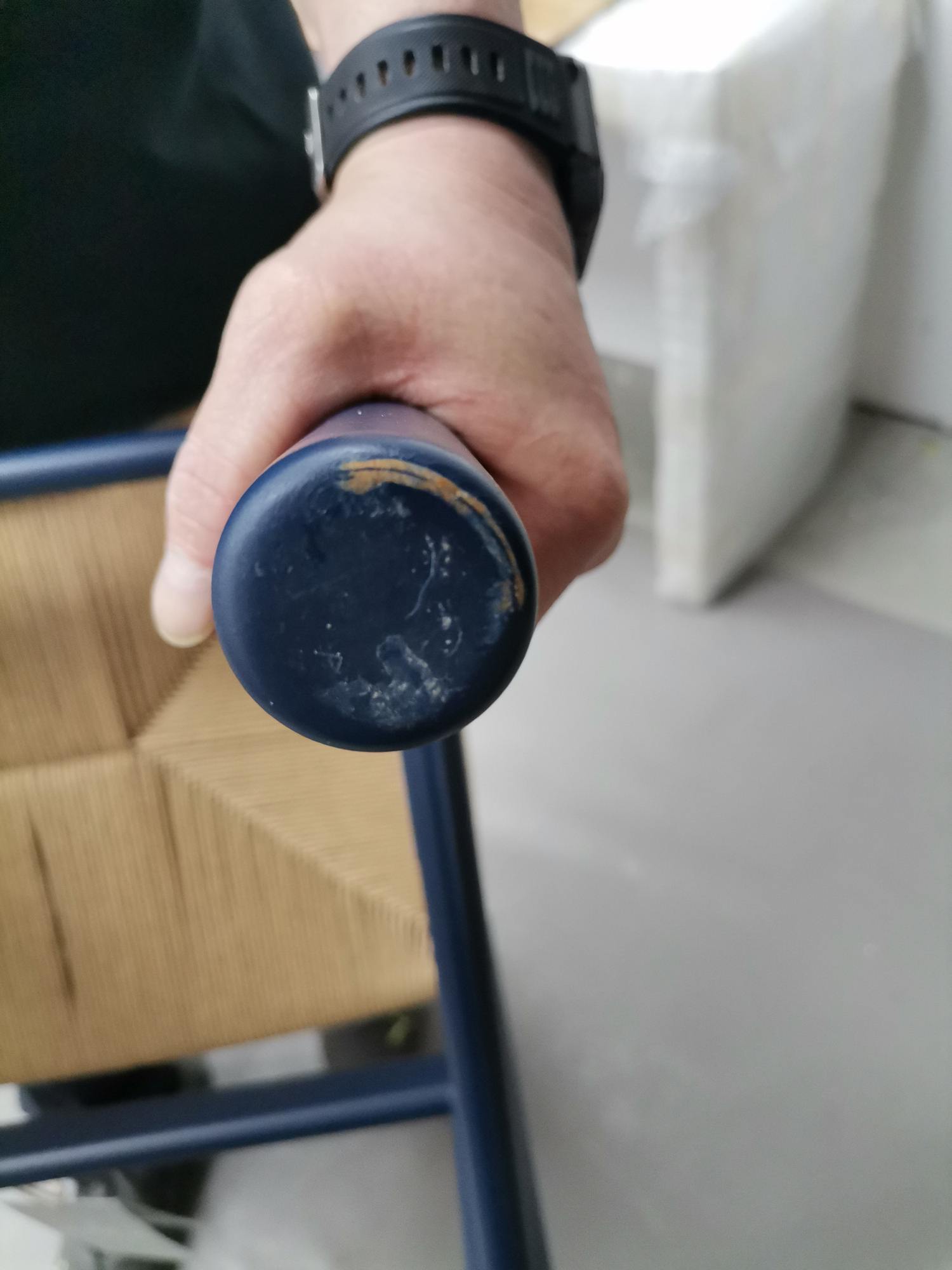 CH53 Hocker BLAU CHS Carl Hansen & Søn MÄNGELEXEMPLAR