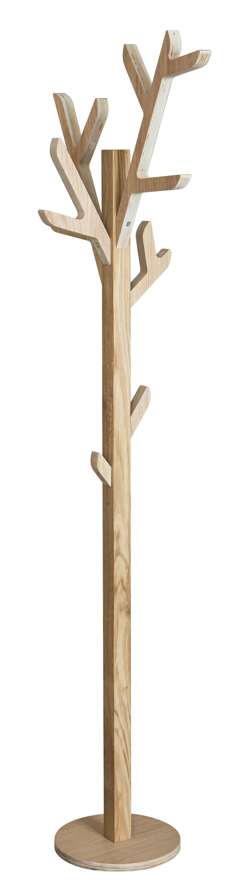 Ambroise Garderobenständer aus Eiche natur von Hartô. Moderner, freistehender Kleiderständer im Baumdesign für Flur und Diele.