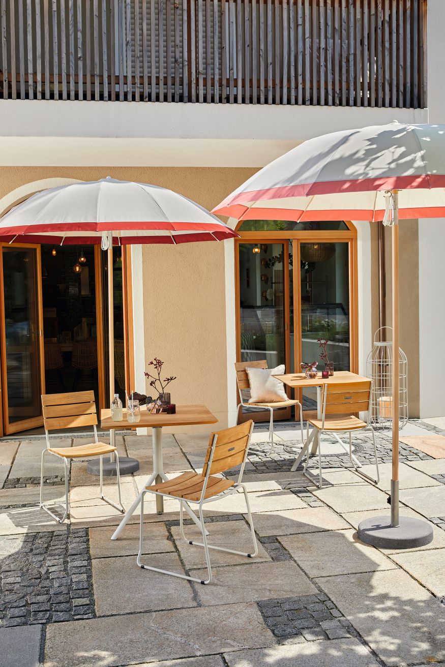 Balcony Klapptisch Edelstahlgestell Teak Weishäupl