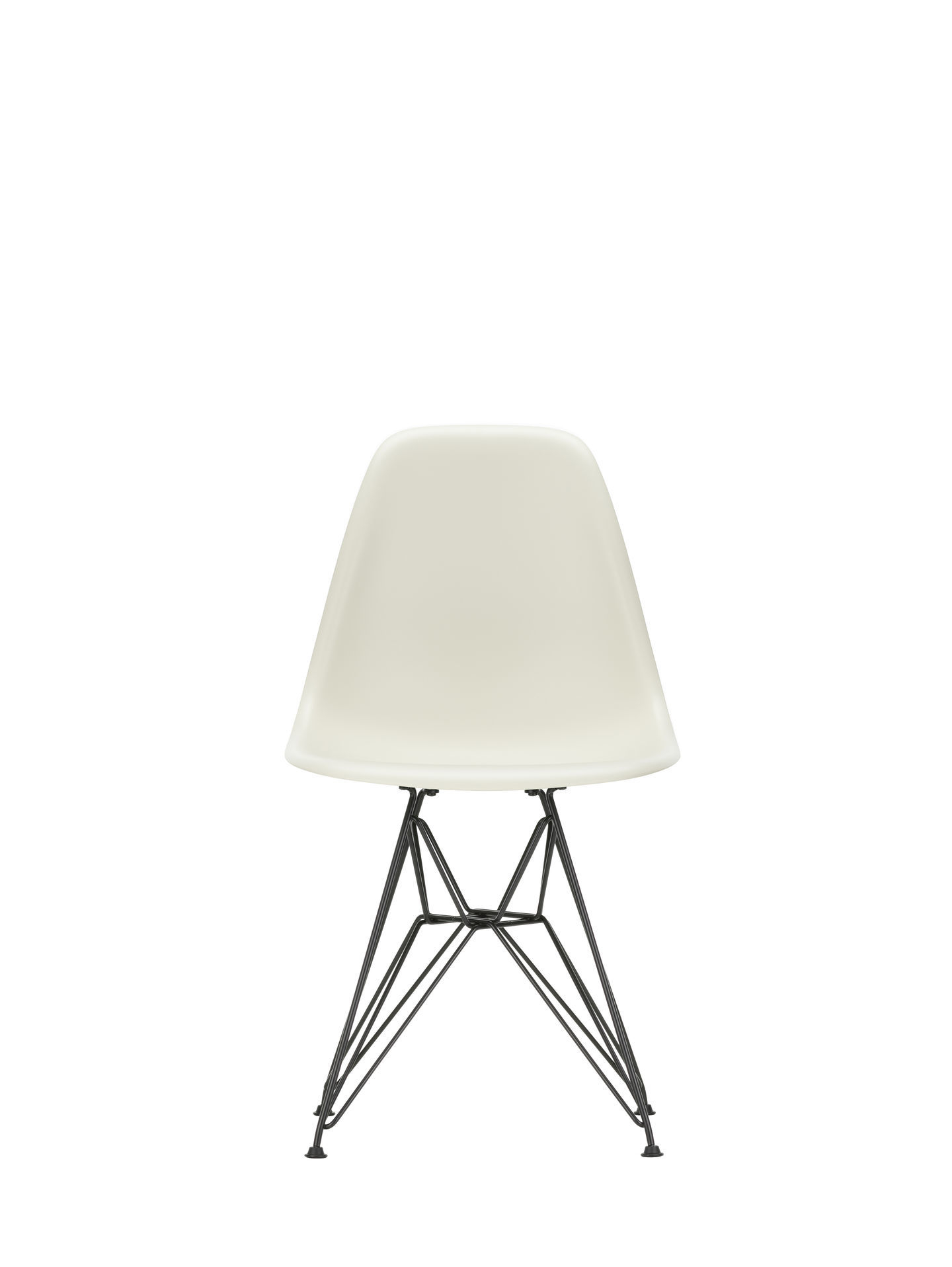 Eames Plastic Side Chair DSR Stuhl Vitra Schwarz-Zartrosa
