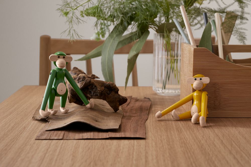 Affe Mini farbig Kay Bojesen Vintage Grün