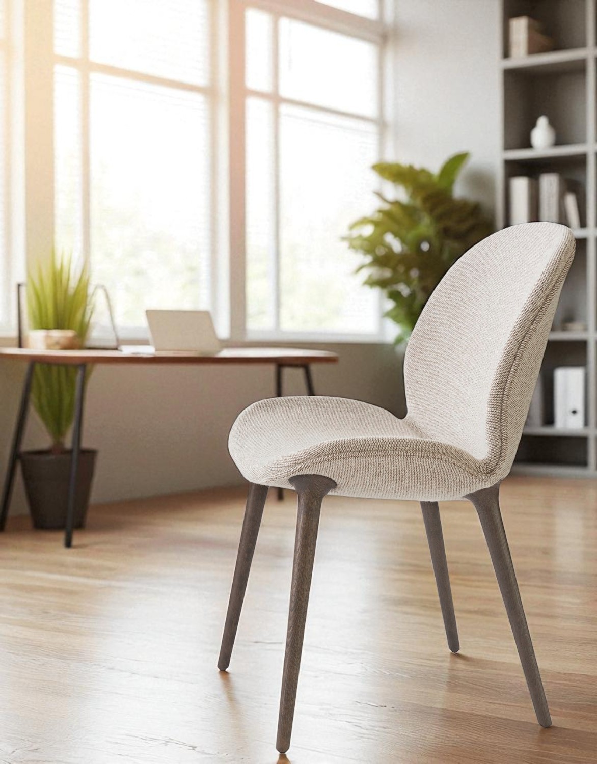 Lodge Stuhl Eiche dunkel / Brook Beige Vipp EINZELSTÜCKE (3 x vorhanden)