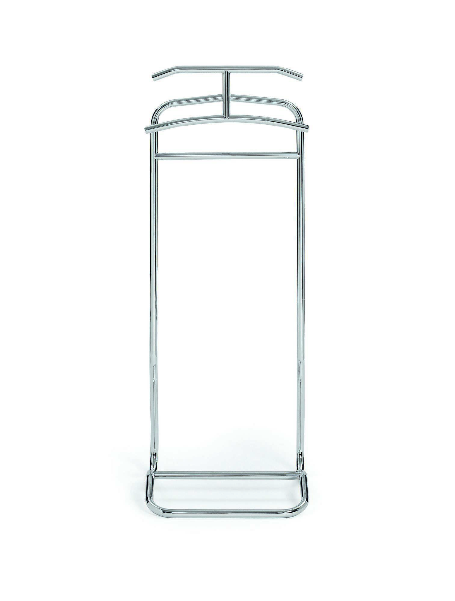 Mandu Stummer Diener aus verchromtem Stahl, ideal für Schlafzimmer und Ankleidezimmer. Garderobenständer für Kleidung.