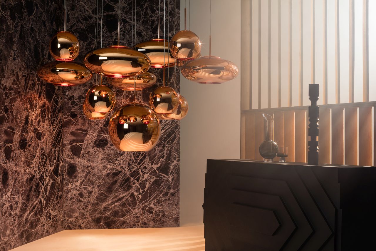 Copper Round LED Pendelleuchte Tom Dixon