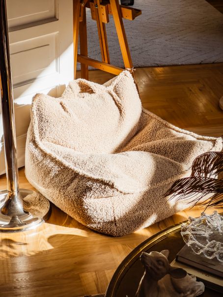 Kindersitzsack Sessel Teddystoff Wigiwama