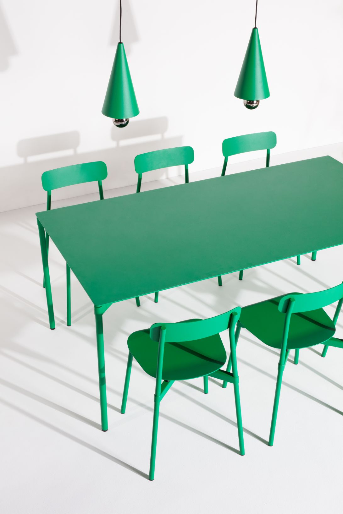 Fromme Dining Table Rectangular Esstisch Rechteckig Petite Friture Mint grün