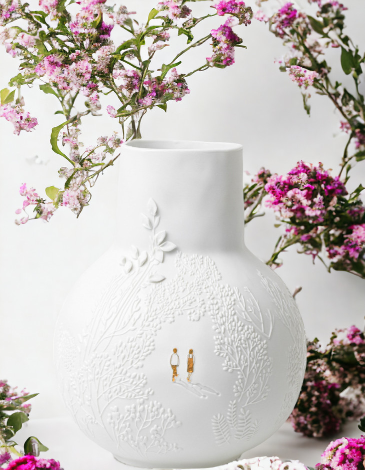 BG dankbar Vase Parkspaziergang Räder