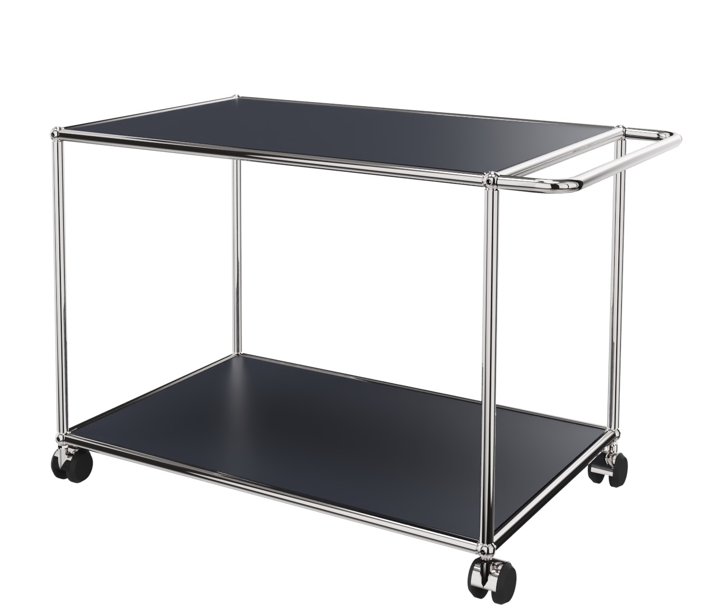 USM Haller Servierwagen mit Rollen anthrazit