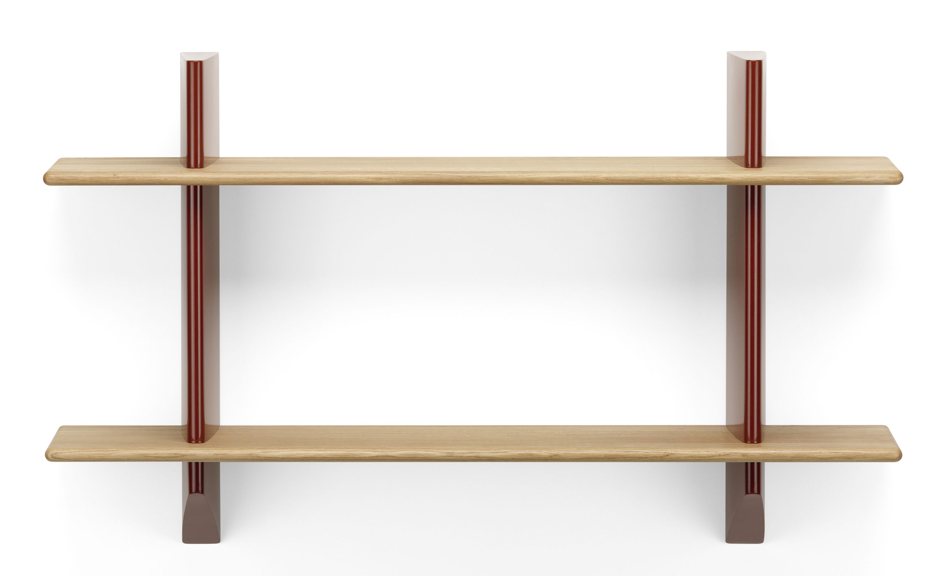 Rayonnage Mural Wandregal Vitra Eiche natur massiv - Japanese red