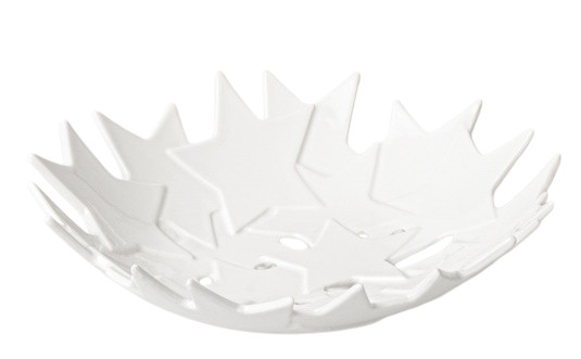 Weiße Sternschale "Sternchen" von Räder, Ø 20 cm, dekorative Schale für Wohnaccessoires und Tischdeko.