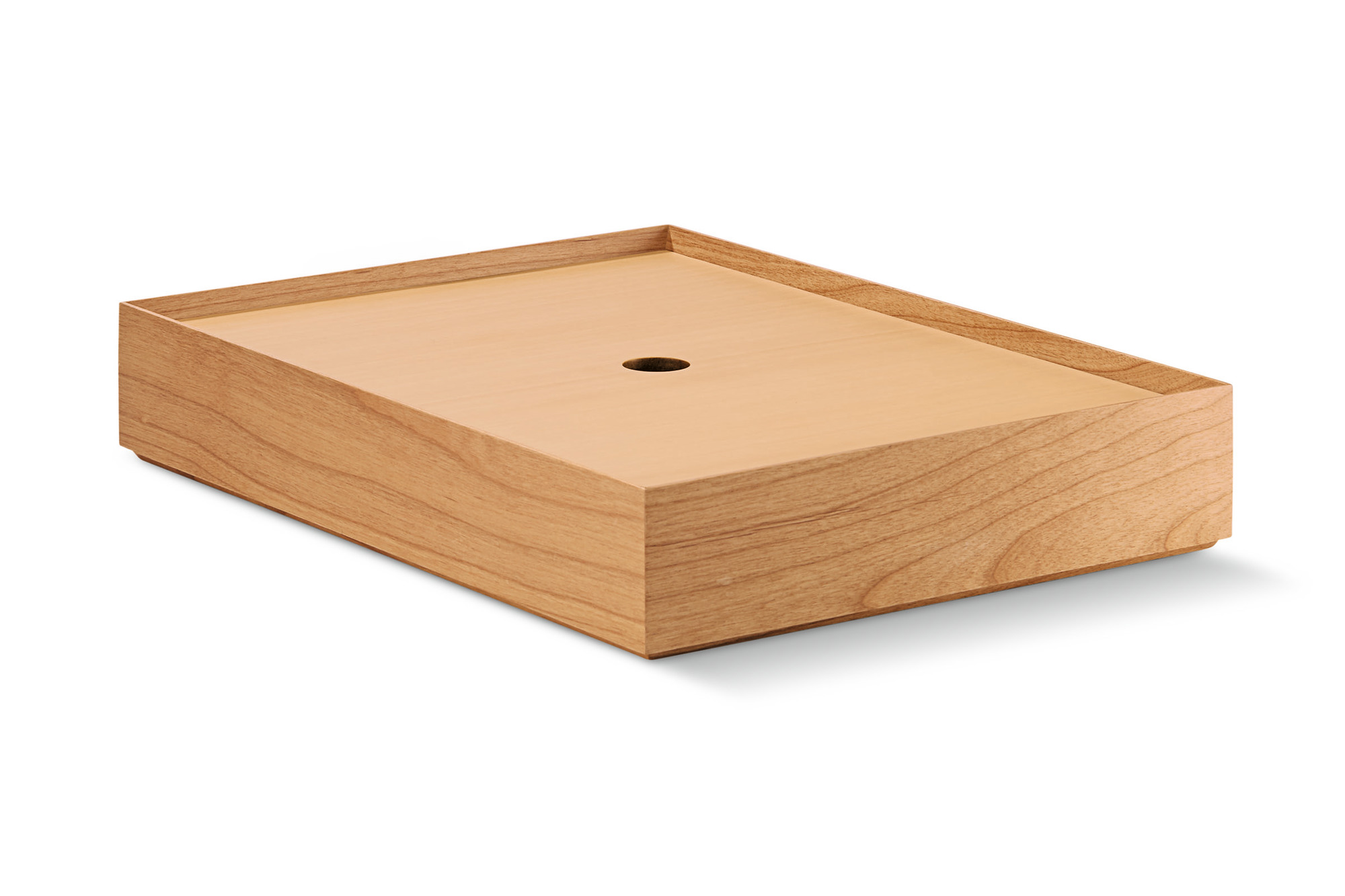 Philippi Script Dokumentenbox aus hellem Holz, Einzelstück zur Aufbewahrung von Dokumenten und Papieren.