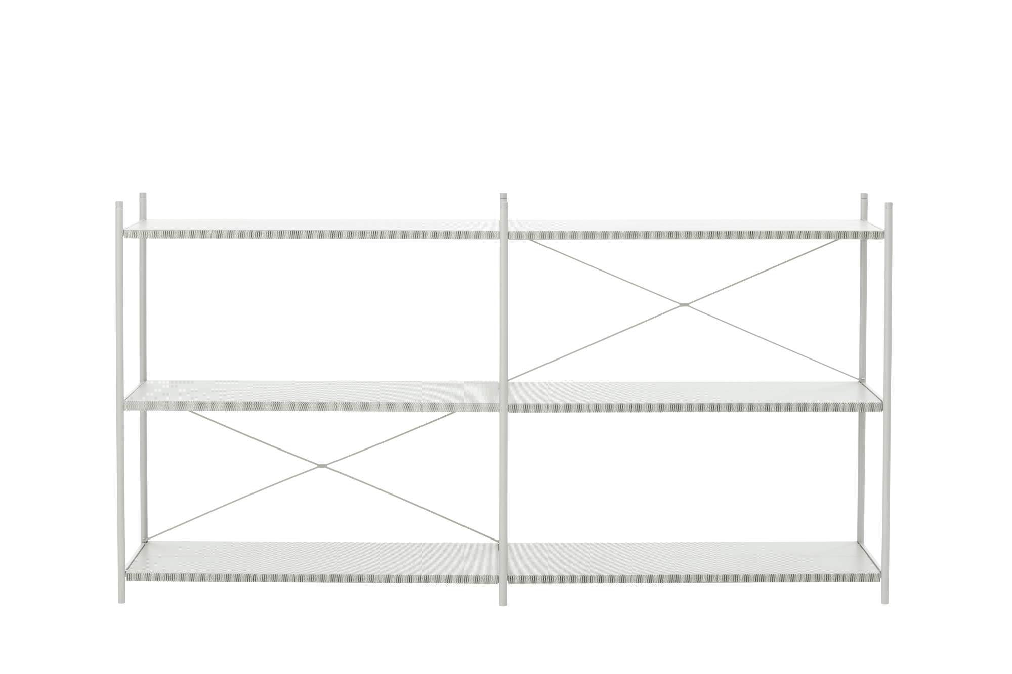 Graues Punctual Regal von Ferm Living, 2x3 Fächer, modernes Design für Wohnzimmer und Büro.