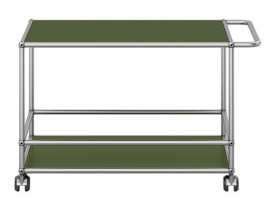 USM Haller Servierwagen / Barwagen – QUICK SHIP Olivgrün