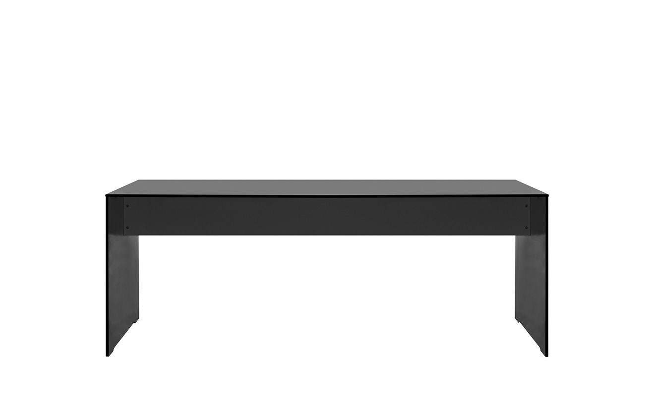 Riva Outdoor Tisch in Anthrazit: Moderner, rechteckiger Gartentisch für den Außenbereich.