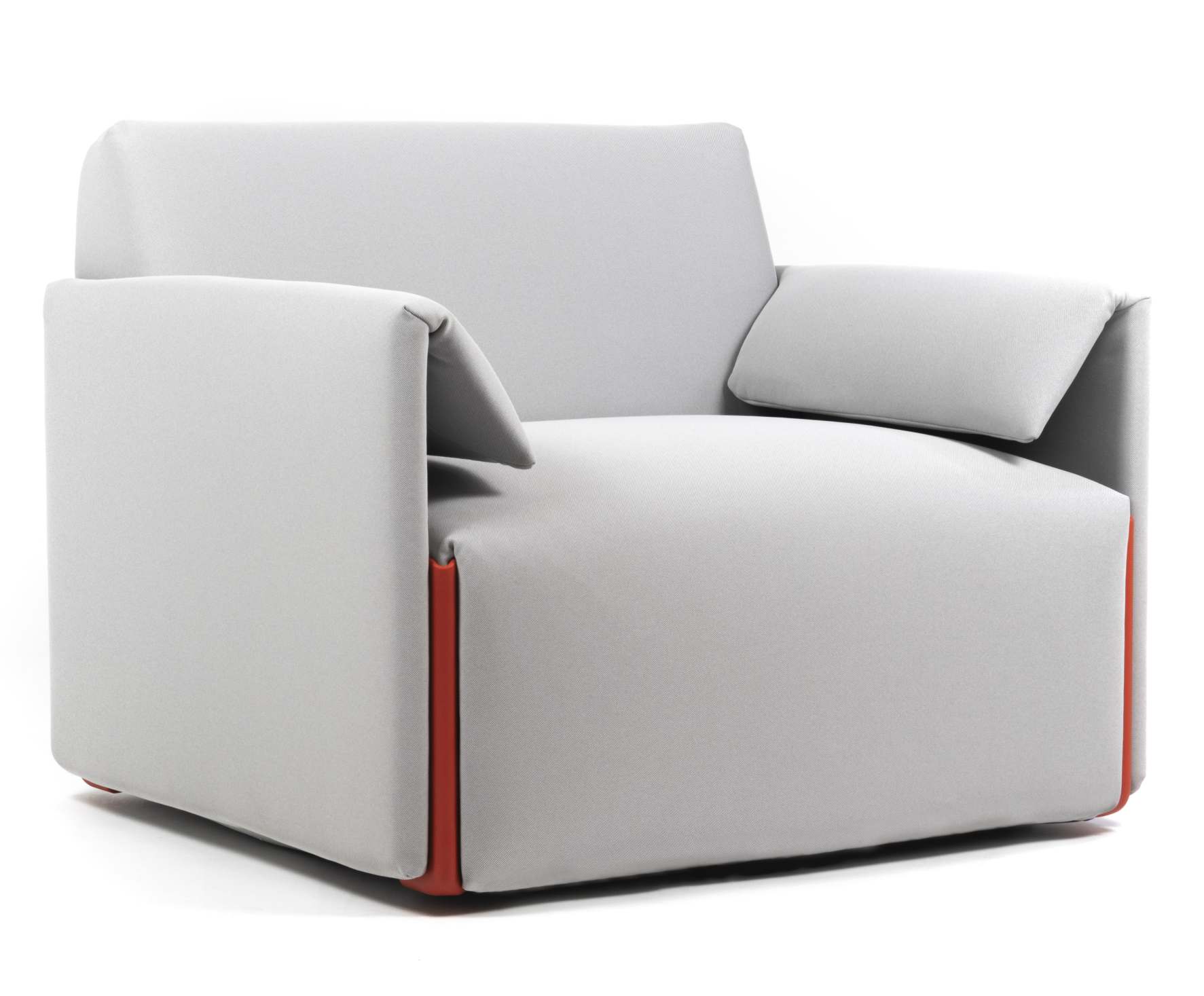 Grauer Costume Sessel mit Armlehnen von Magis, moderner Design Sessel für Wohnzimmer und Büro.