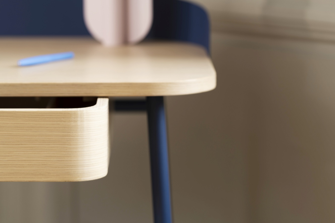 Victor Schreibtisch Hartô Blau matt