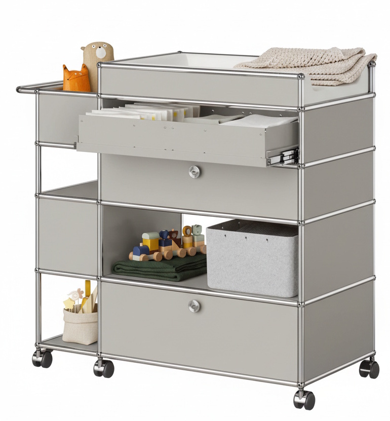 Wickeltisch USM Haller Lichtgrau