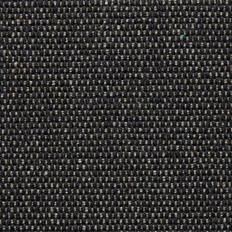 Detailaufnahme des Bezugs VISION 443 vom Bon Bon Hocker. Strukturierter, dunkler Stoff für Sitzmöbel.