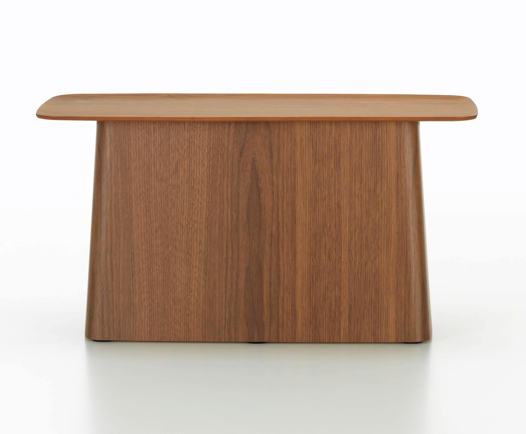 Vitra Wooden Side Table Beistelltisch groß aus Walnussholz, moderne Möbel für Wohnzimmer und Schlafzimmer.
