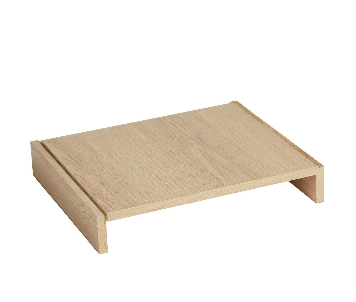 Bricks Floor Base Regal von Woud aus hellem Holz, modernes Design für Wohnräume.