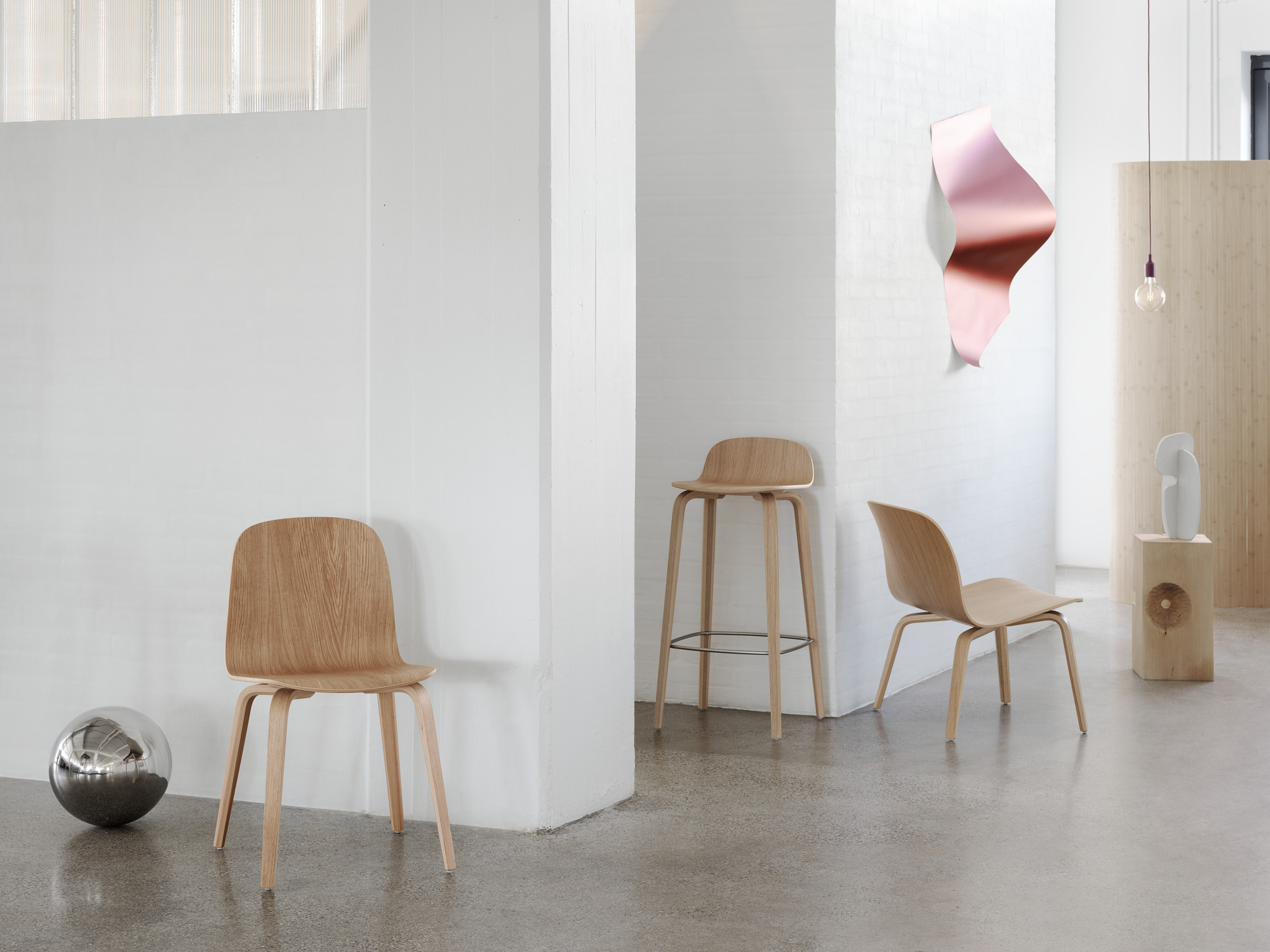 Visu Chair Wood Base Stuhl Muuto