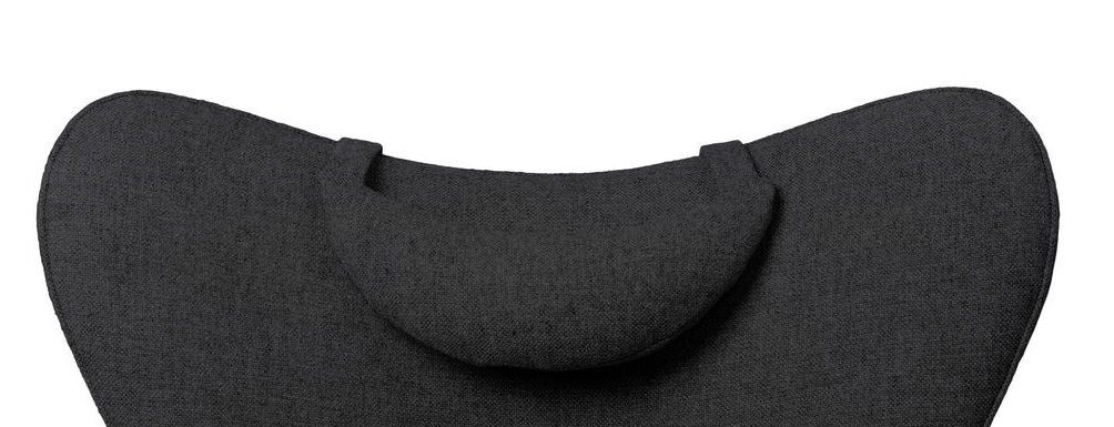 Detailaufnahme: Schwarzes CH78 Nackenkissen für Mama Bear Sessel von Carl Hansen & Søn.