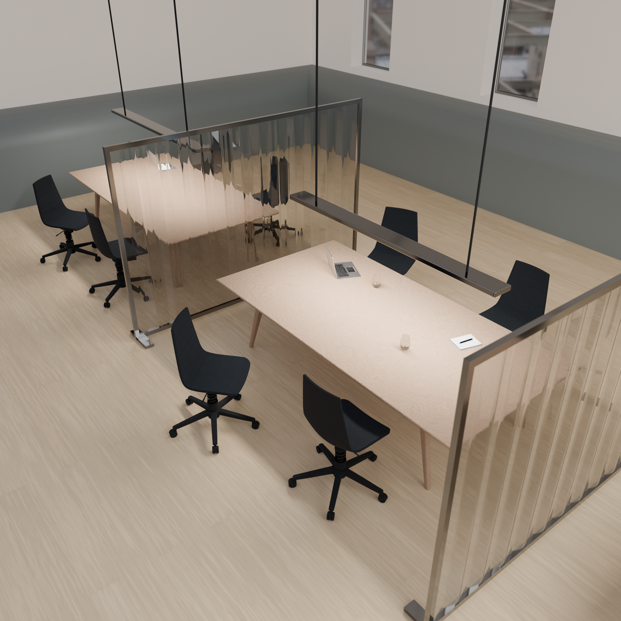 Linu Task Conference Konferenzstuhl mit Federbein Aeris