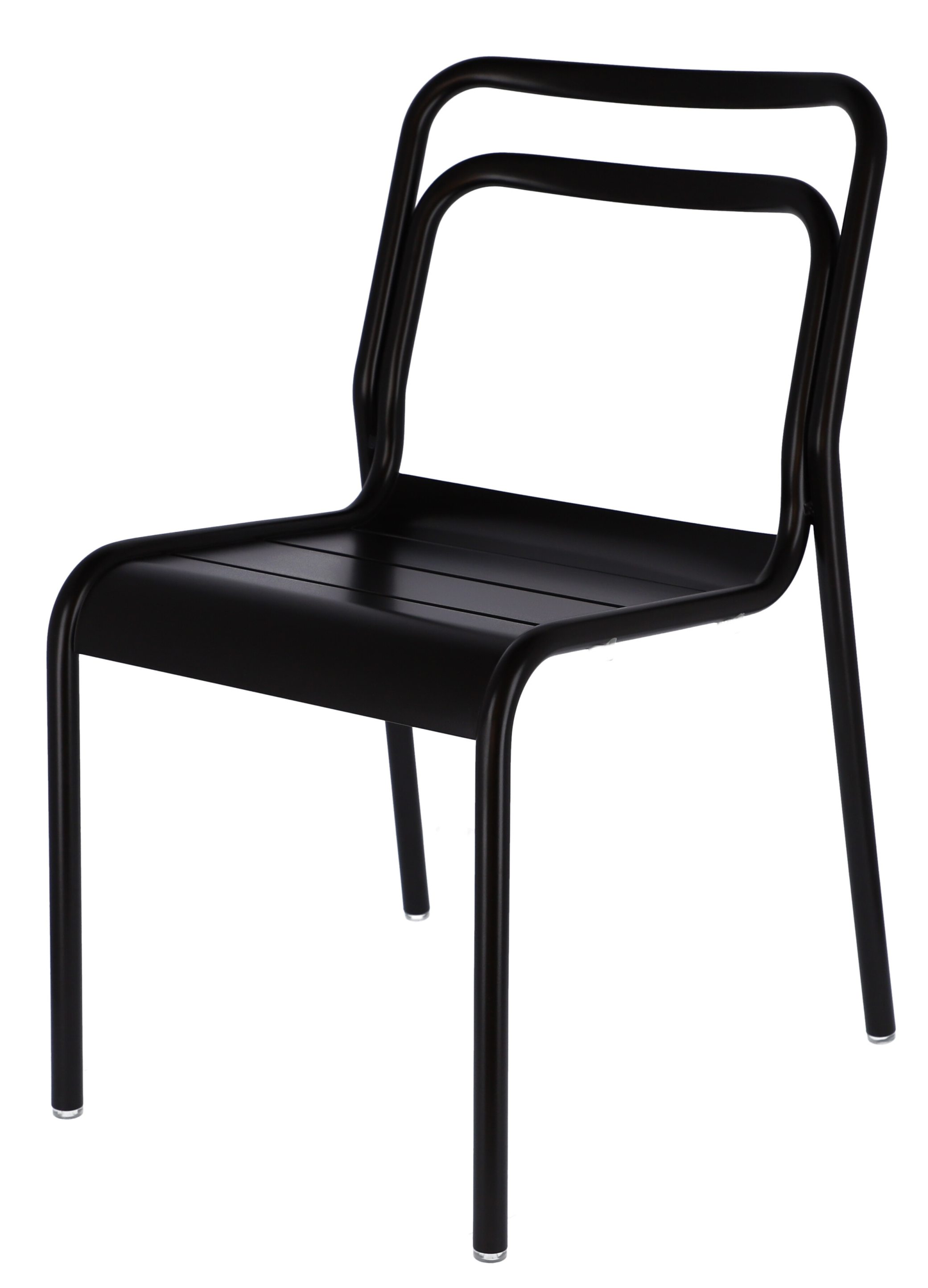 Schwarzer Live Stapelstuhl von Jan Kurtz für den Outdoor-Bereich, modernes Design und stapelbar.