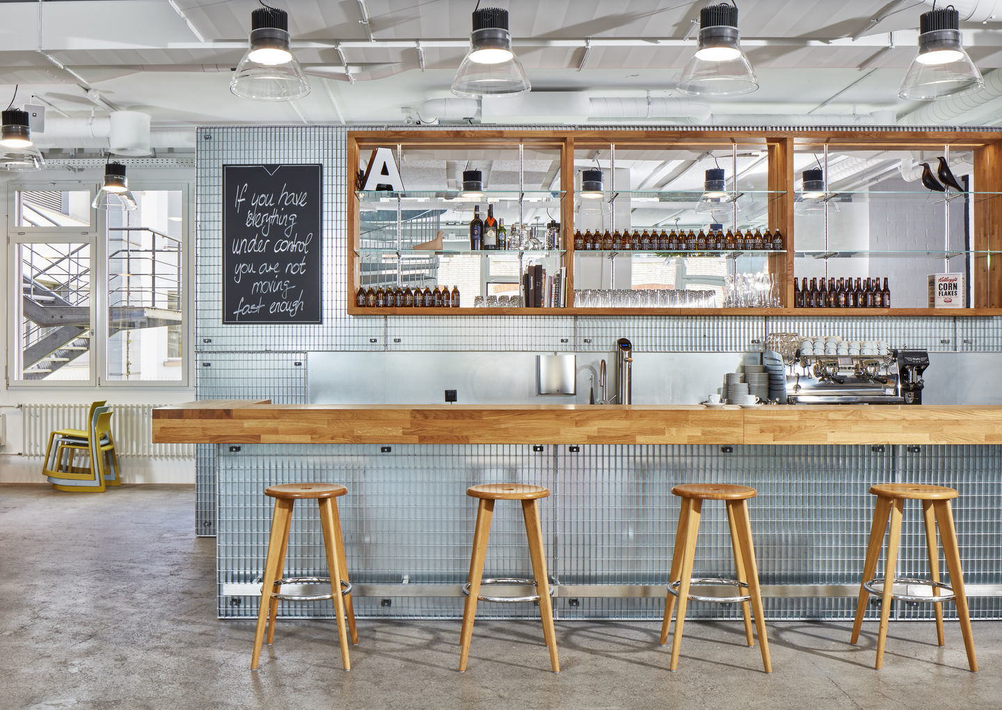 Tabouret Haut Barhocker Vitra Eiche natur