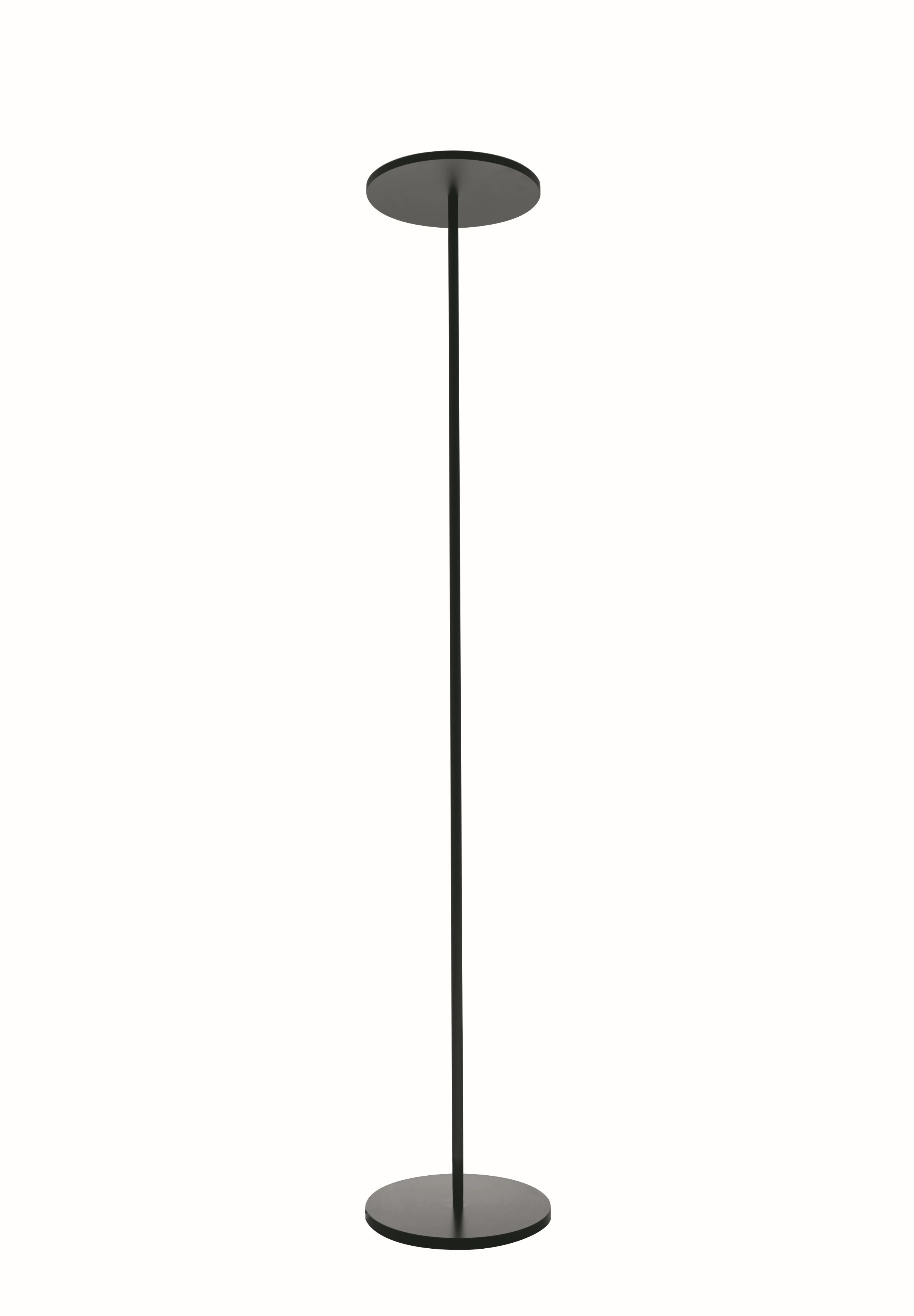 Schlichte Athena Stehleuchte von Artemide in Schwarz, moderne Bodenleuchte für Wohnzimmer und Büro.