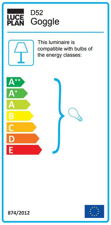 Wandleuchte Goggle D52 Luceplan | LUCEPLAN 1D5200000031