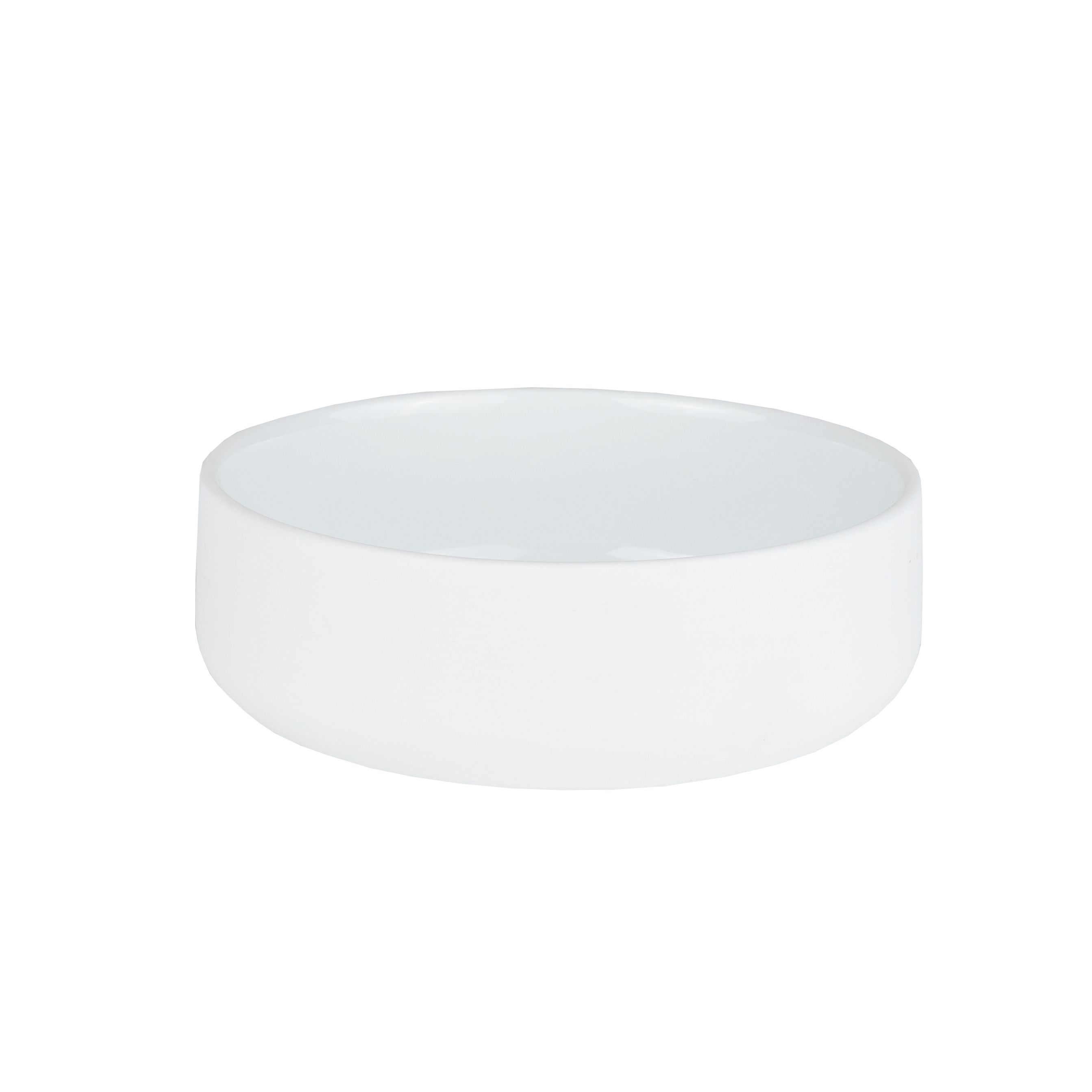 Weiße Keramikschale aus dem Räder Schalen Set "GEMEINSAM", ideal für Dips und Snacks.