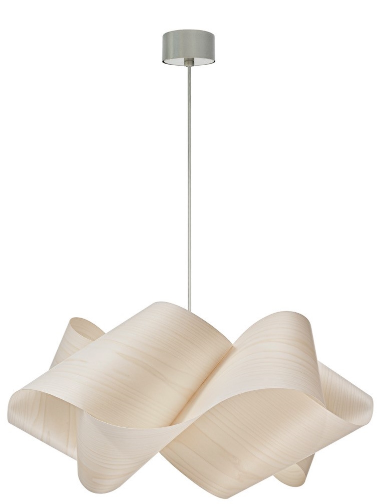 Swirl Pendelleuchte klein ELFENBEINWEISS / AUFHÄNGUNG NICKEL LZF Lamps EINZELSTÜCK