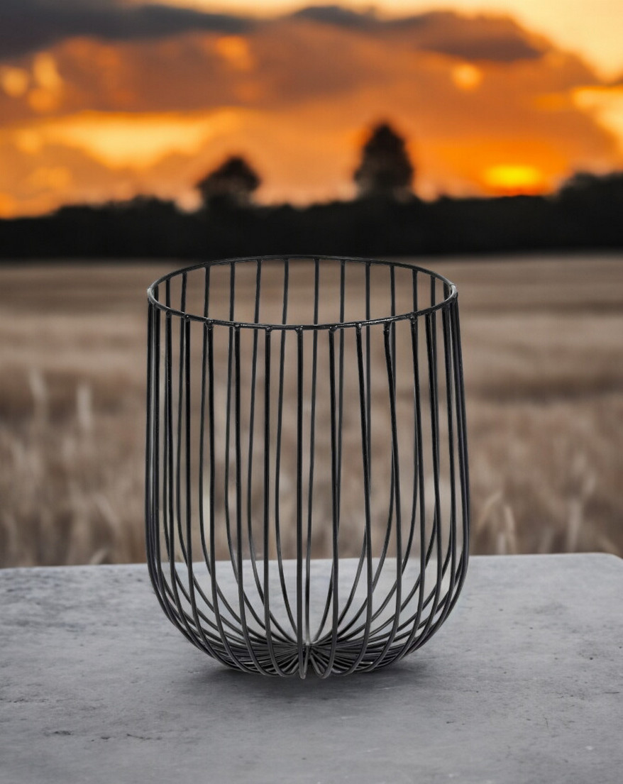 Catu Korb Schwarz Serax ⌀20 x H 25 cm EINZELSTÜCK