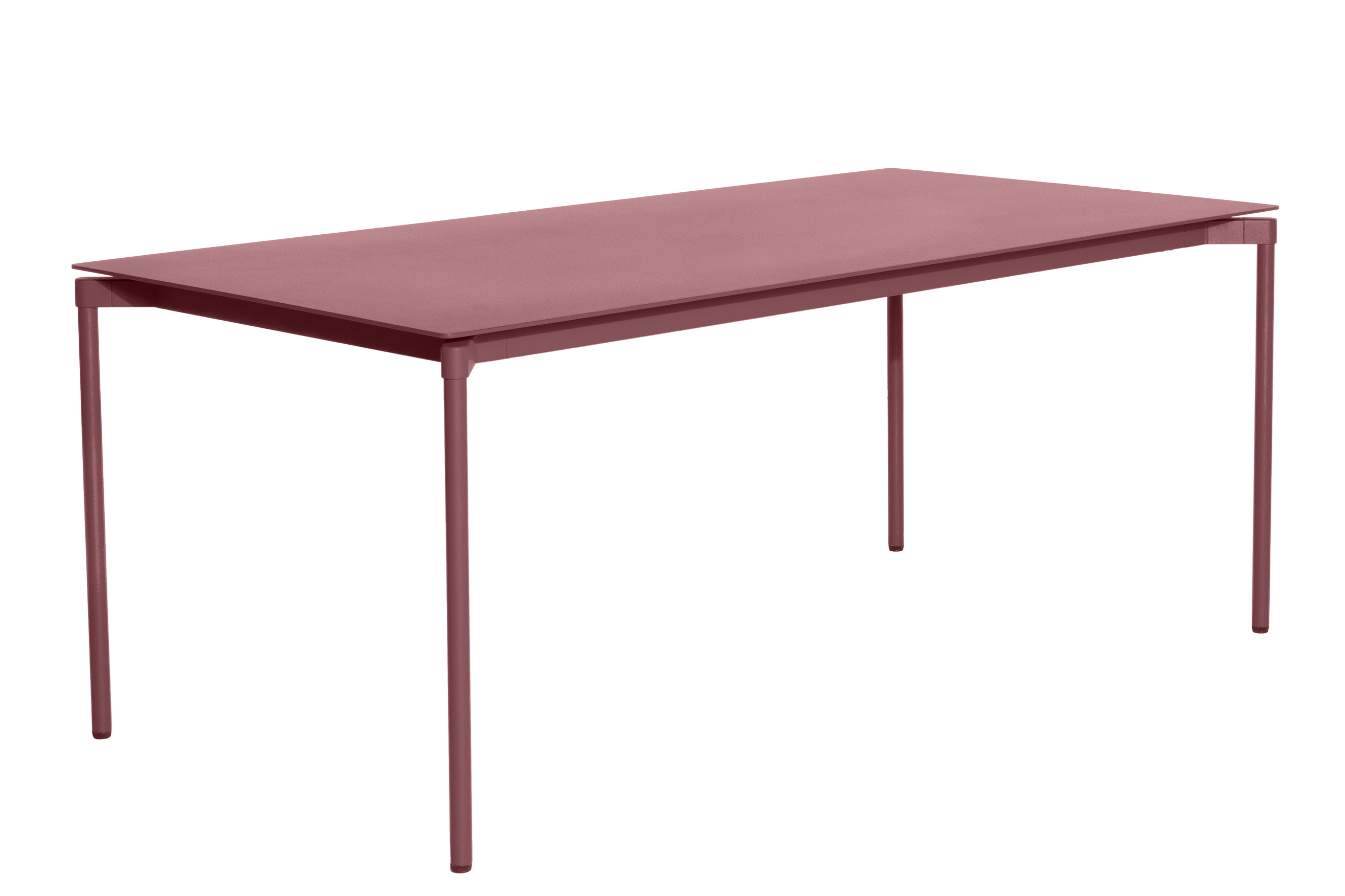 Rechteckiger Fromme Esstisch von Petite Friture in Braunrot. Moderner Tisch für Esszimmer und Küche.