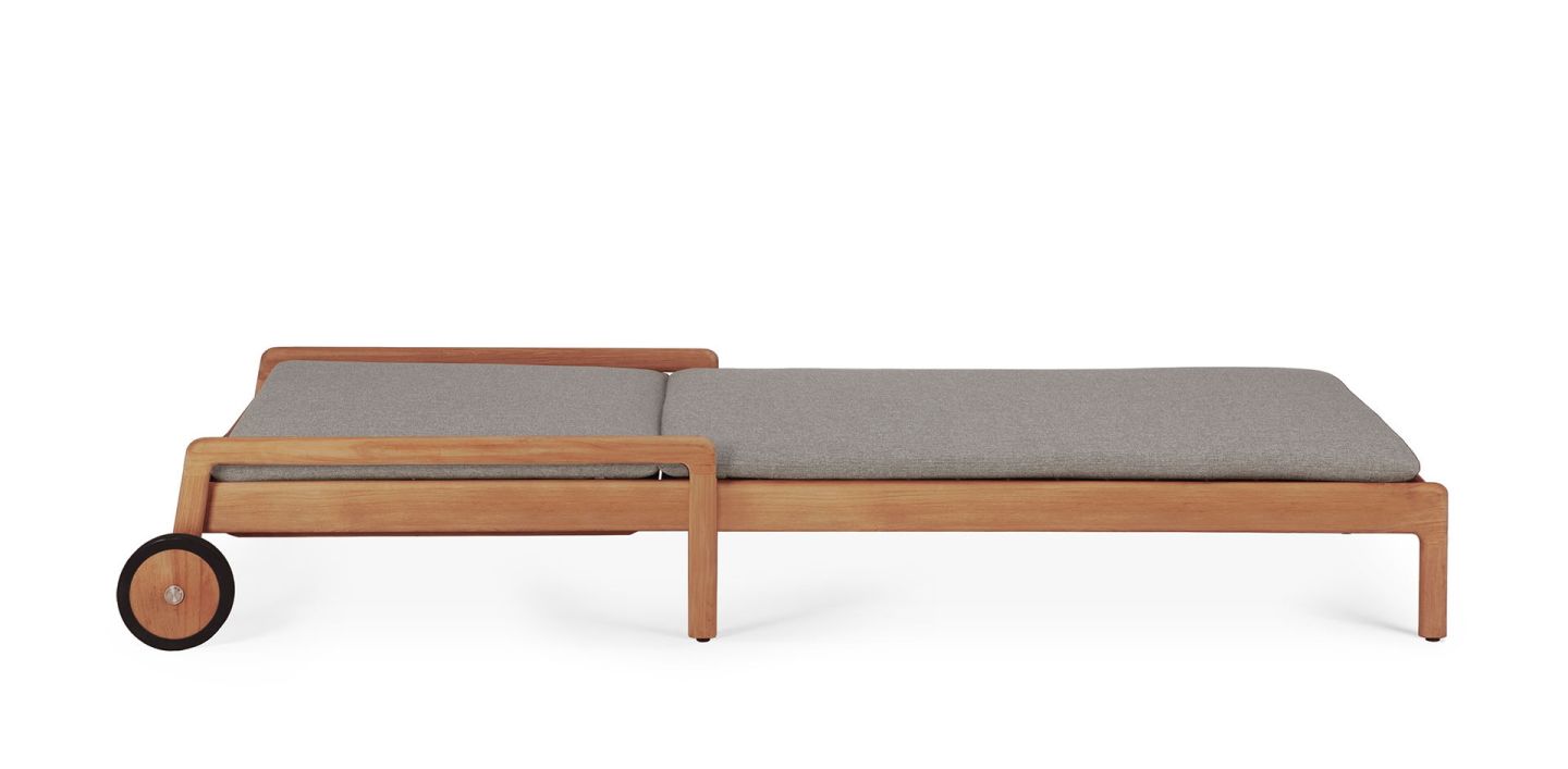 Jack Outdoor verstellbare Liege Teak Ethnicraft Mokka